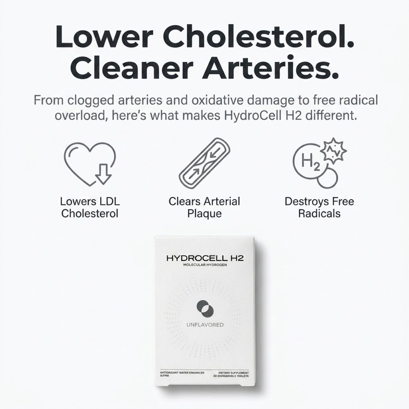 Lower cholesterol. Cleaner arteries.